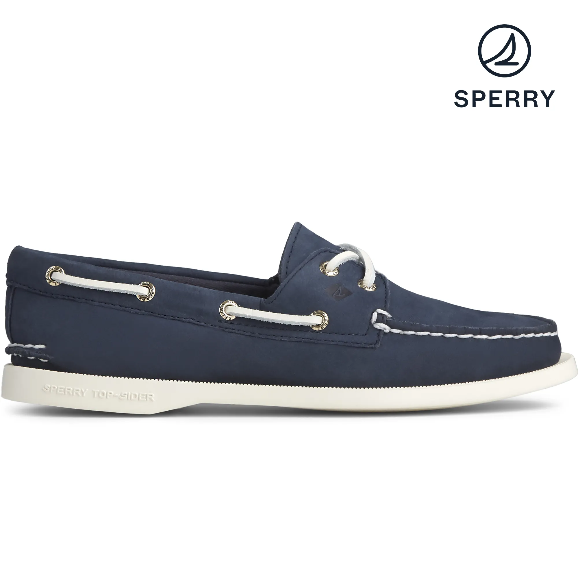 Women's Authentic Original Navy Boat Shoe (STS81162)