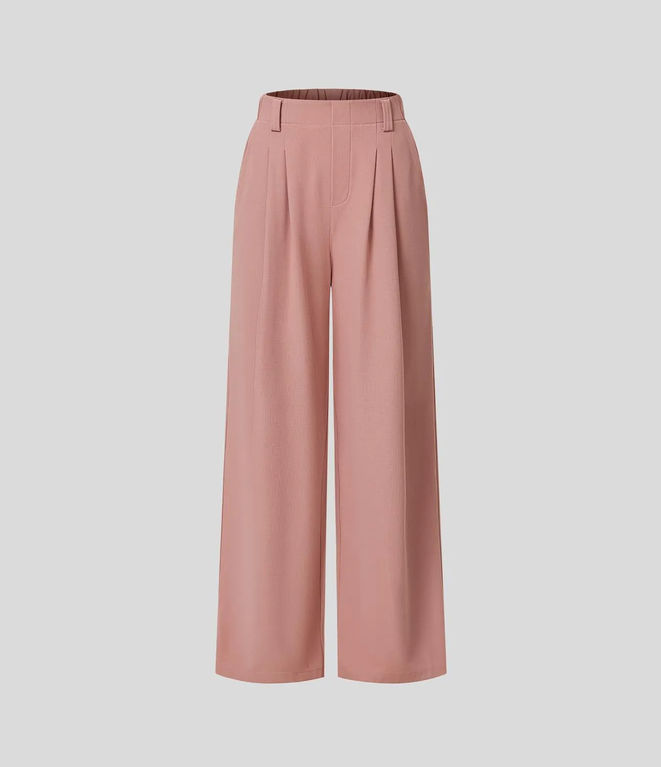 Women's high-waisted wide-leg pants, casual slacks  S-240201-28
