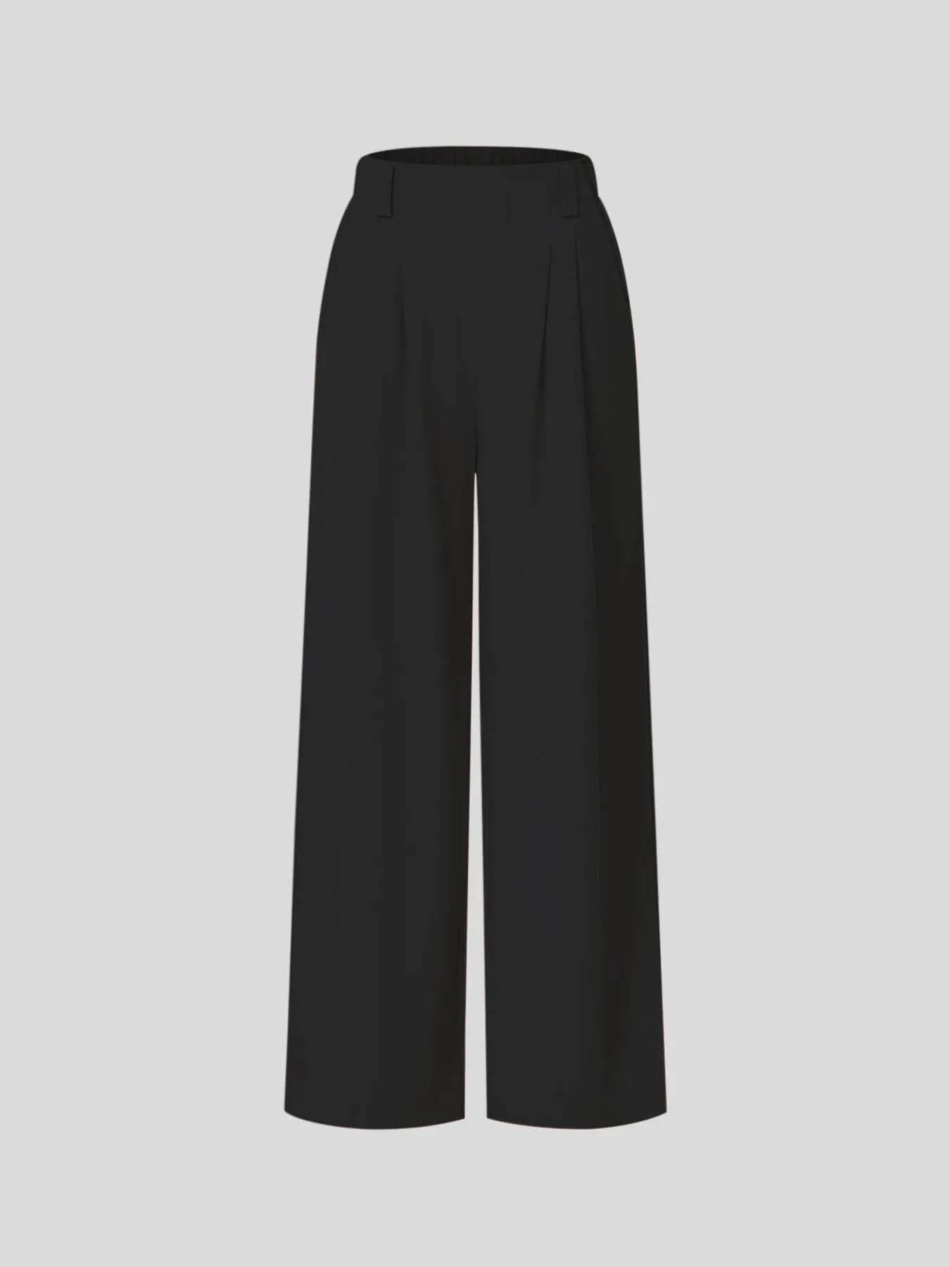 Women's high-waisted wide-leg pants, casual slacks  S-240201-28