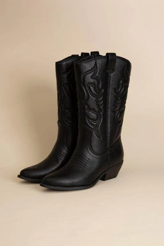 Womens Midcalf Western Boots