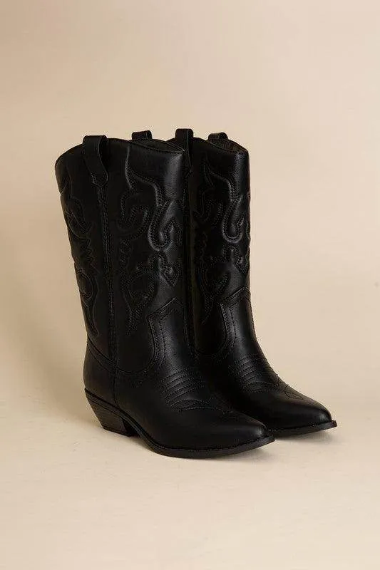Womens Midcalf Western Boots