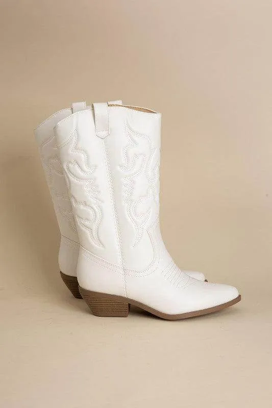 Womens Midcalf Western Boots