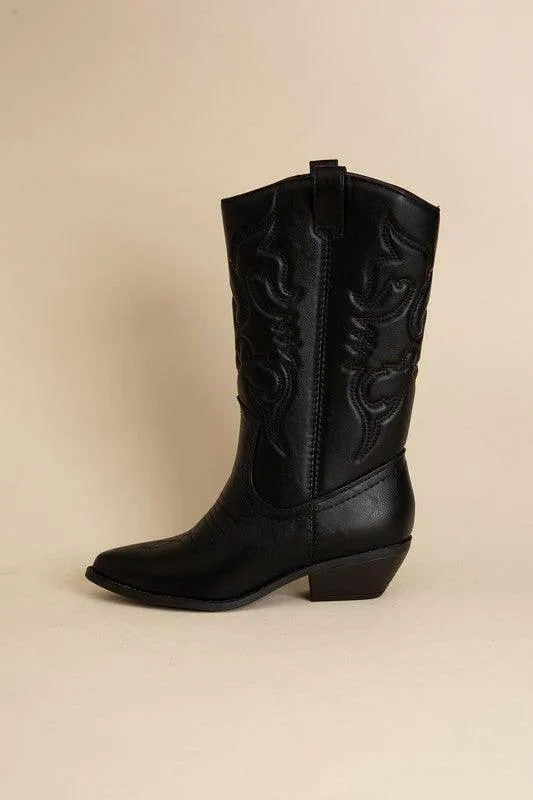 Womens Midcalf Western Boots
