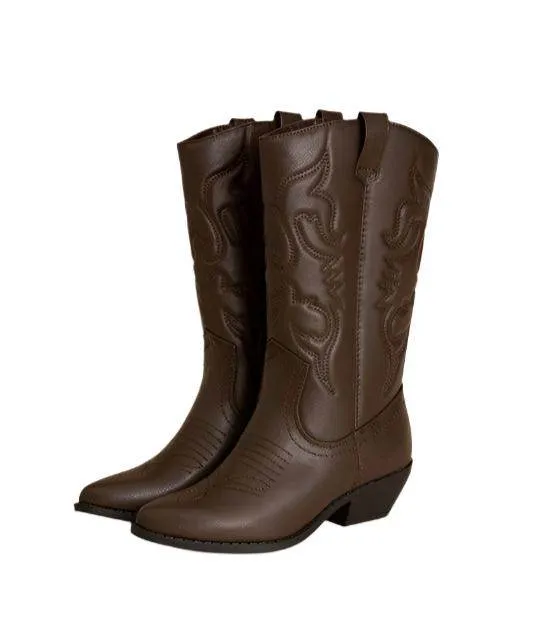 Womens Midcalf Western Boots