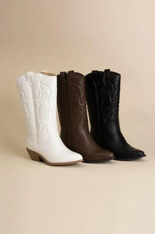 Womens Midcalf Western Boots