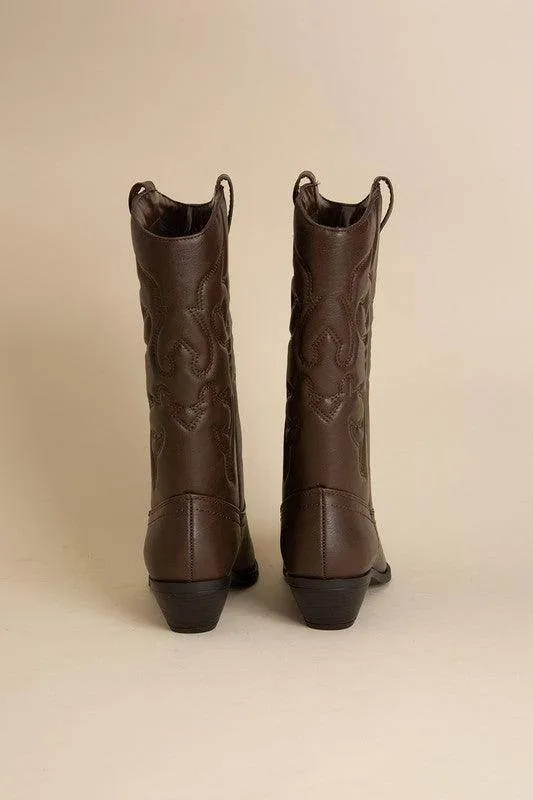 Womens Midcalf Western Boots