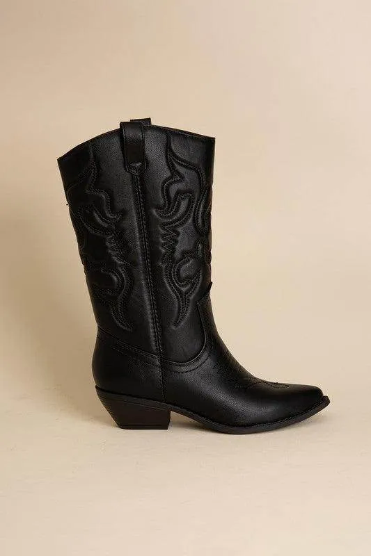 Womens Midcalf Western Boots