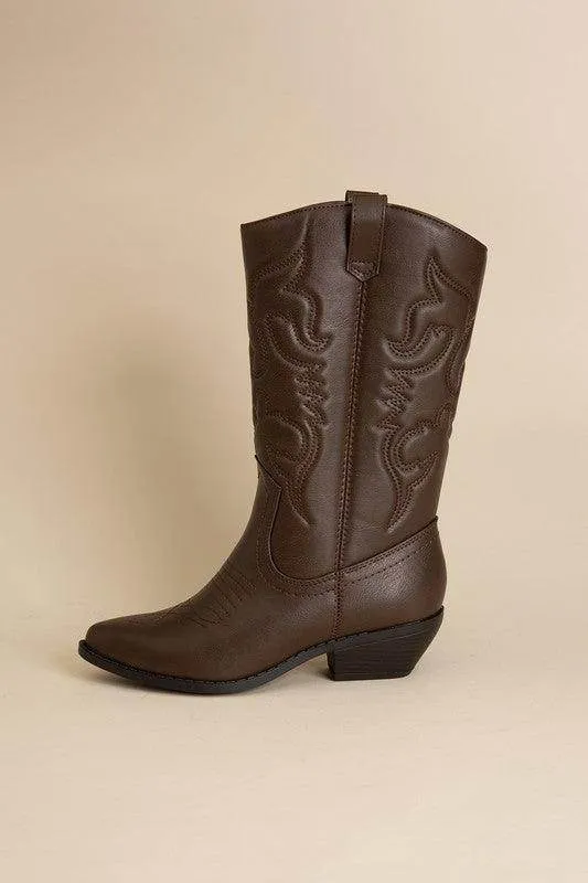 Womens Midcalf Western Boots