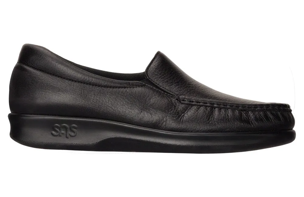 Women's Twin Slip On Loafer in Black