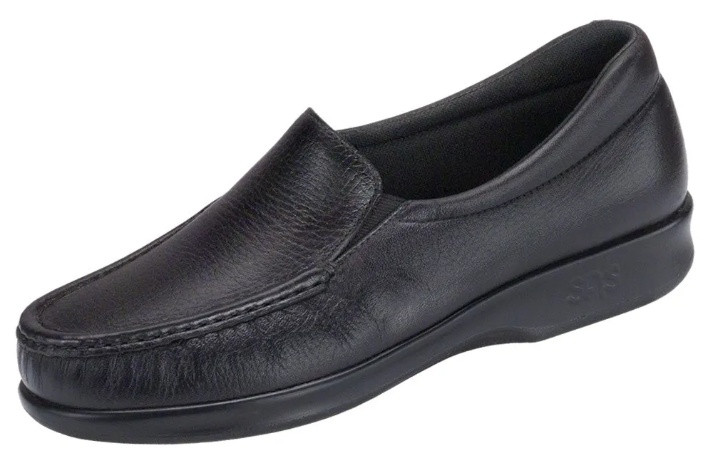 Women's Twin Slip On Loafer in Black