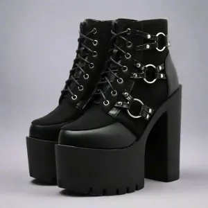 Y2K Soft Leather Heeled Boots for Parties and Casual Outfits