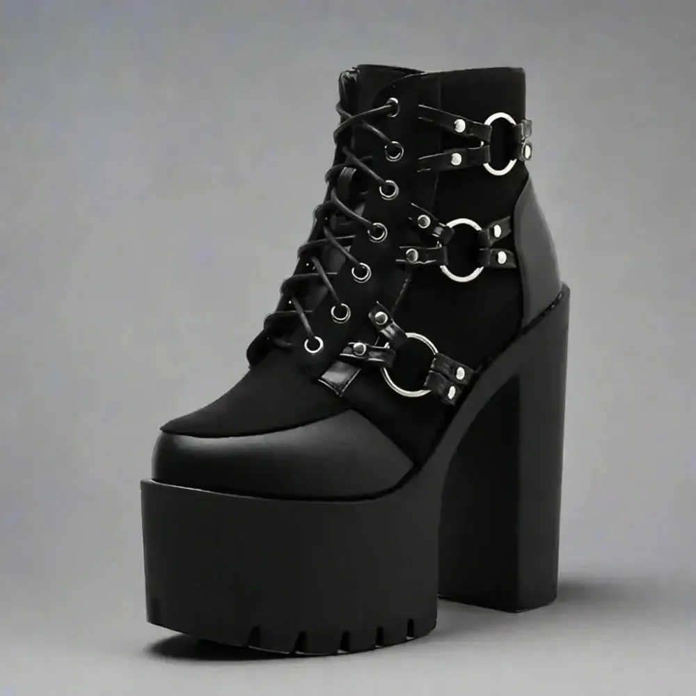 Y2K Soft Leather Heeled Boots for Parties and Casual Outfits