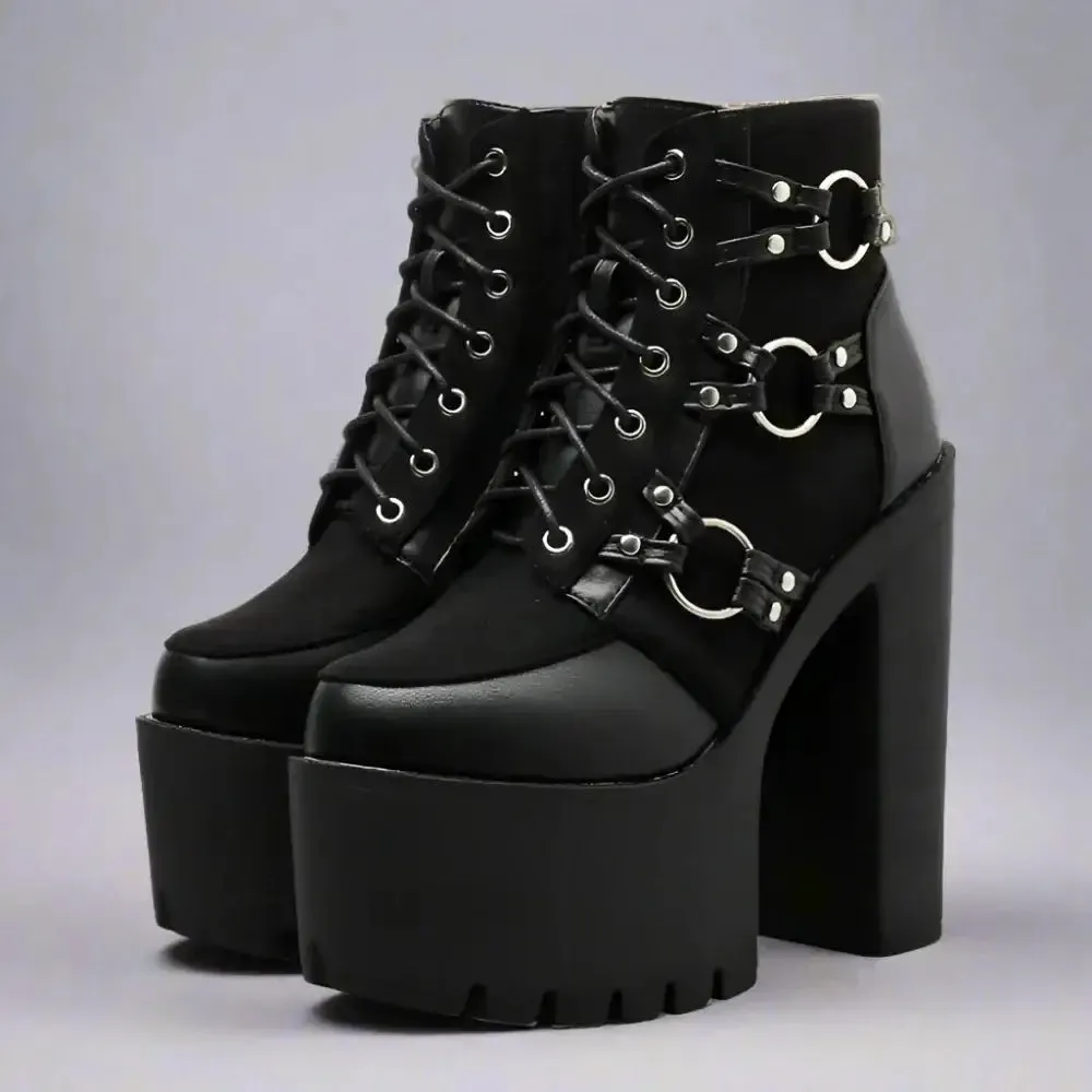 Y2K Soft Leather Heeled Boots for Parties and Casual Outfits