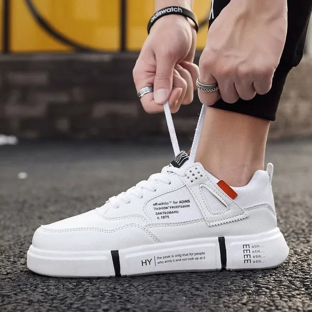 YRRFUOT Fashion Men's Flats Casual Shoes Light Breathable Brand Sneakers for Men Comfortable Non-slip Trend  Men Vulcanize Shoes